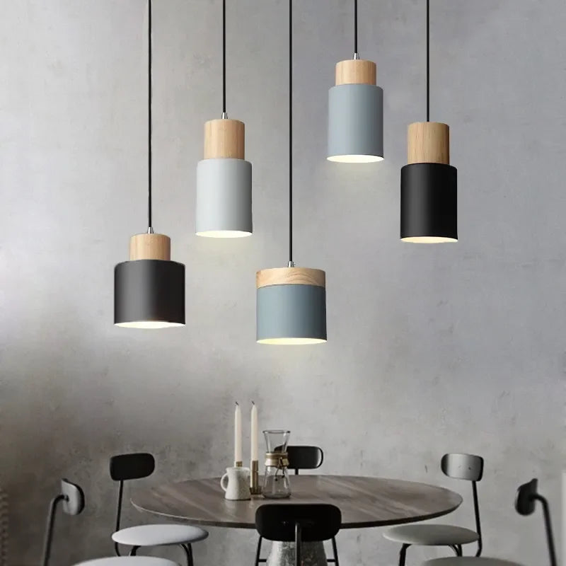 Afralia™ Nordic LED Pendant Light Simple Chandelier for Kitchen Bar Hotel Home décor