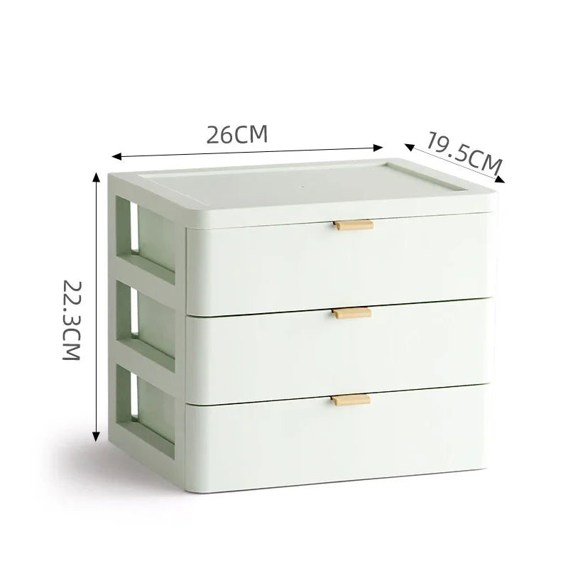 Afralia™ Desktop Organizer Drawer Cosmetic Rack Jewelry Storage Box
