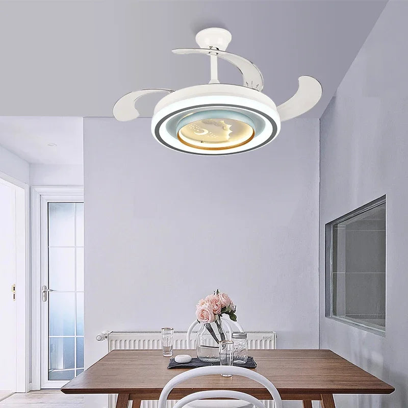 Afralia™ Smart Ceiling Fan Light Remote Control Slient Design