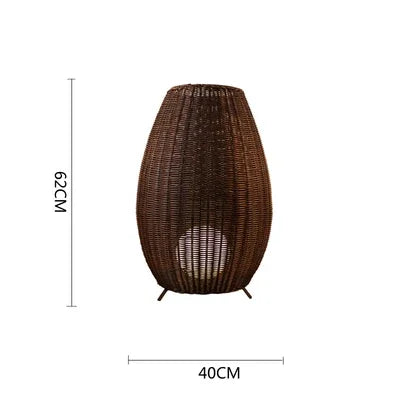 Afralia™ Lucide Colin Rattan Floor Lamp: Natural Handmade Light for Garden, Bedroom, Living Room
