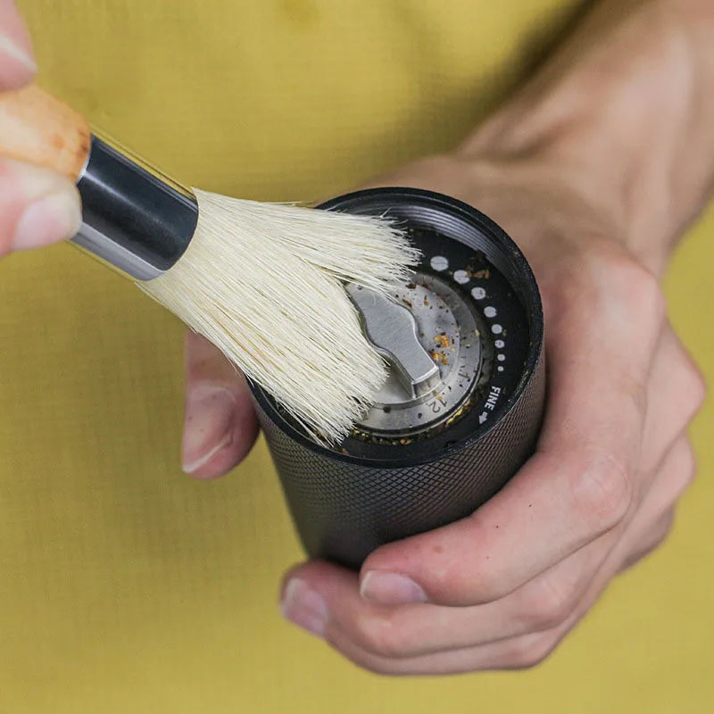 Afralia™ Coffee Grinder Cleaner Brush Handle - Espresso Bean Powder Grain Cleaning Tool