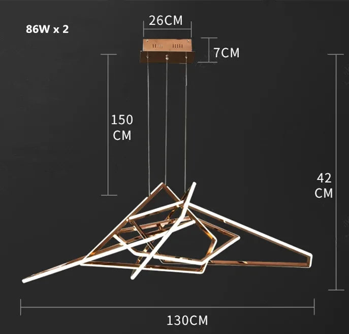 Afralia™ Luxury Foyer LED Pendant Lights for Villa Dining Room Decor