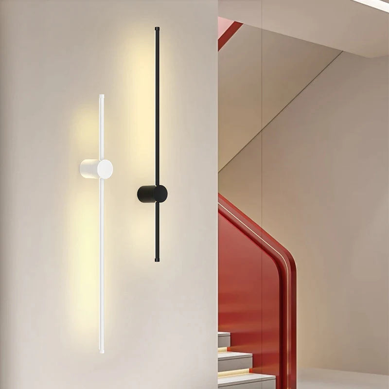 Afralia™ Modern Minimalist Wall Lamp - Nordic Fashion Strip Lamp for Bedroom, Living Room, Aisle