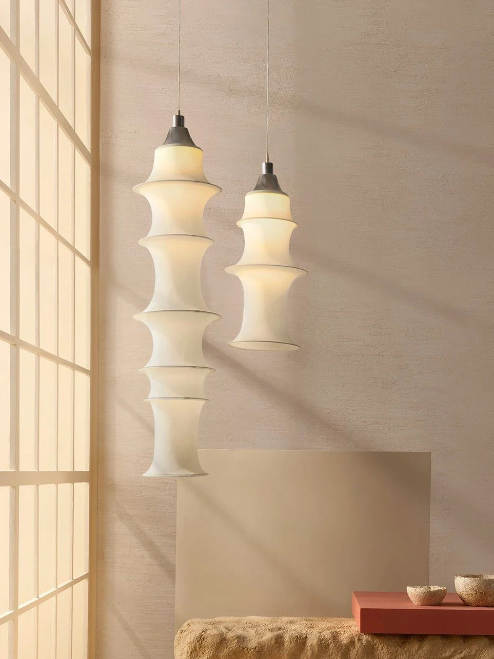 Afralia™ Wabi Sabi Cloth Ceiling Lamp: Japan-inspired Pendant Light for Stylish Home Decor