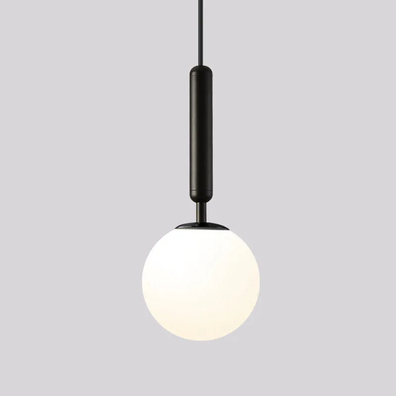 Afralia™ Glass Ball Pendant Light for Dining Room & Bedroom Decor