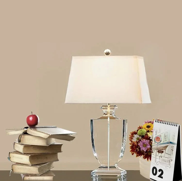 Modern K9 Crystal Table Lamps by Afralia™ for Living Room Bedroom Hotel Villa