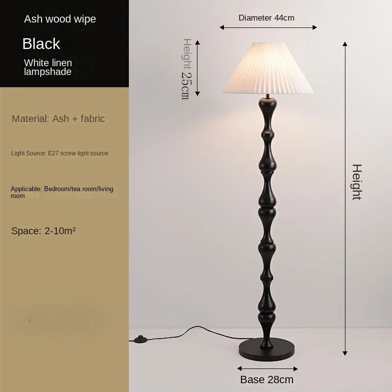 Afralia™ Walnut Floor Lamp, Nordic Design, Classic Style, Luxury Solid Wood for Living Room