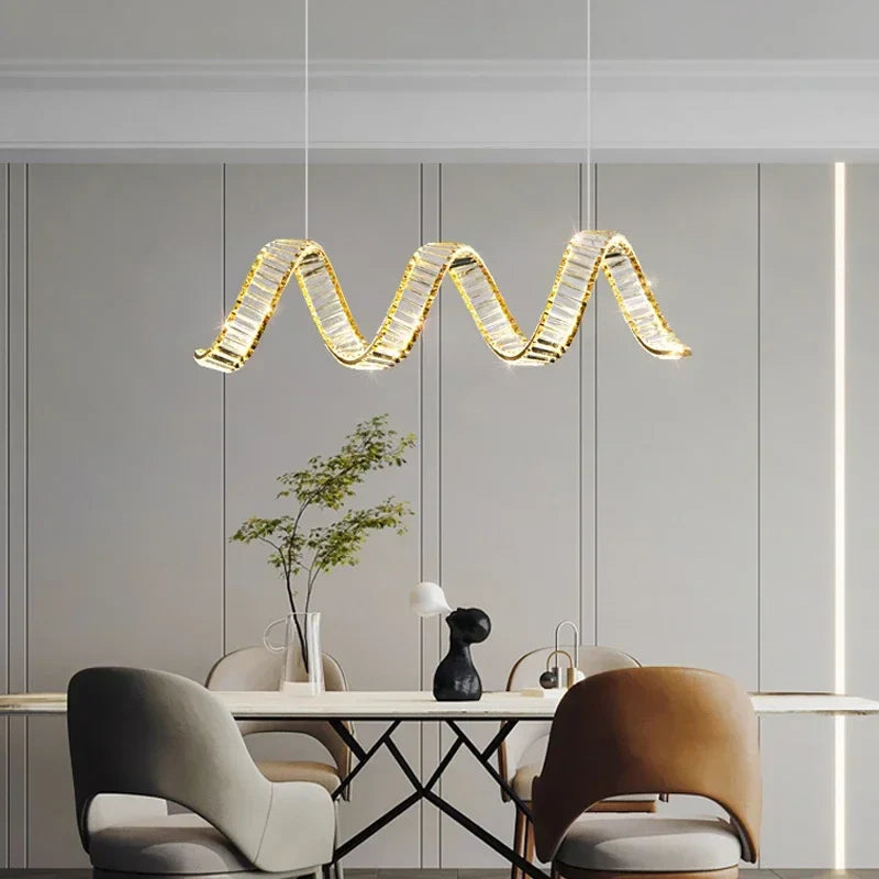 Afralia™ Crystal Chandeliers: Luxury LED Lighting for Dining Room Decor, Lustre for Home, Hotel, Bar.