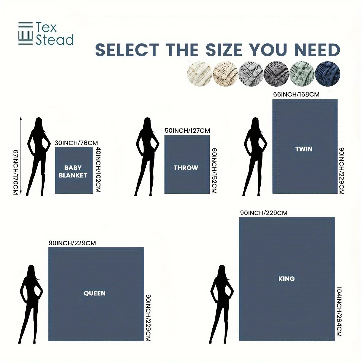 Afralia™ Bamboo Cotton Waffle Blanket - Lightweight Breathable Blanket