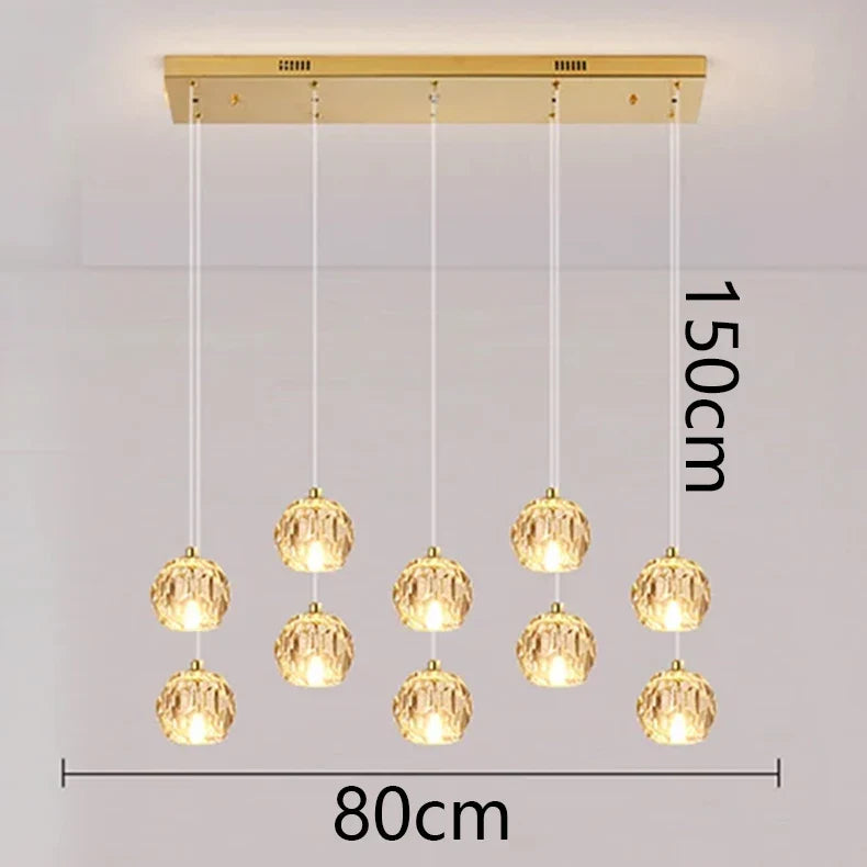 Afralia™ Modern Chandelier Pendant Lamp for Bedroom Ceiling, Smart LED Interior Lighting