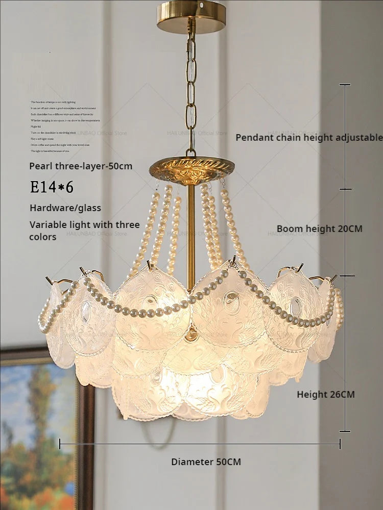 Afralia™ Crystal Chandelier: Modern Chic Pearl Light for Elegant Home Decor