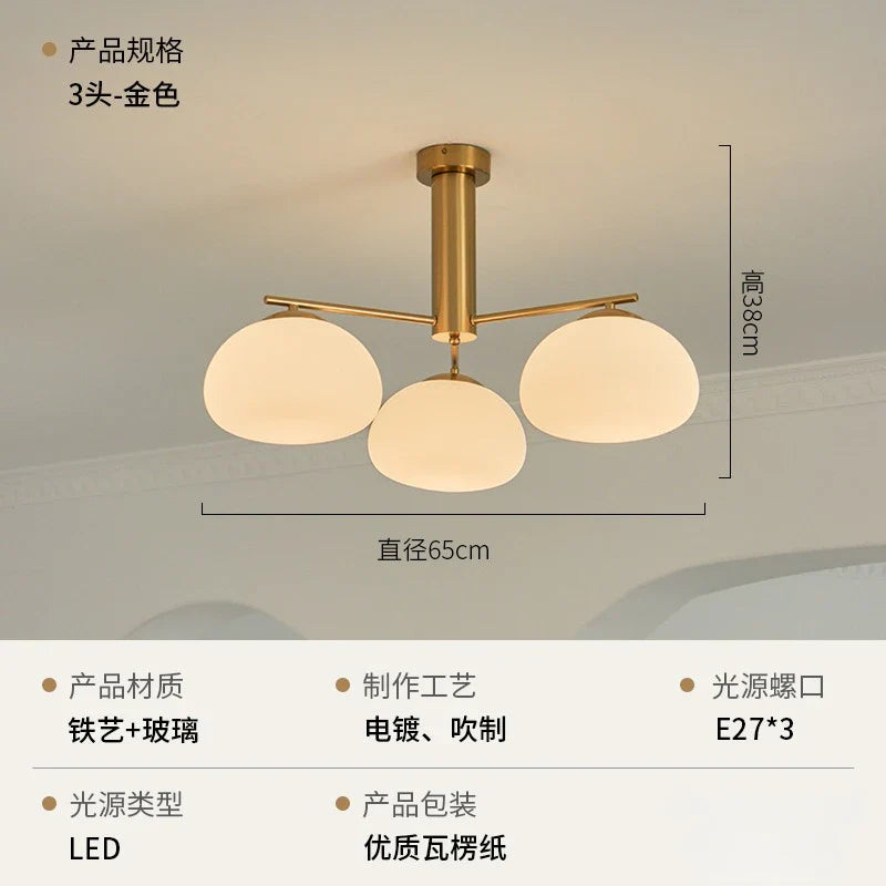 Afralia™ Persimmon Chandelier LED E27 Modern Nordic Design Living/Dining Room Light Fixtures