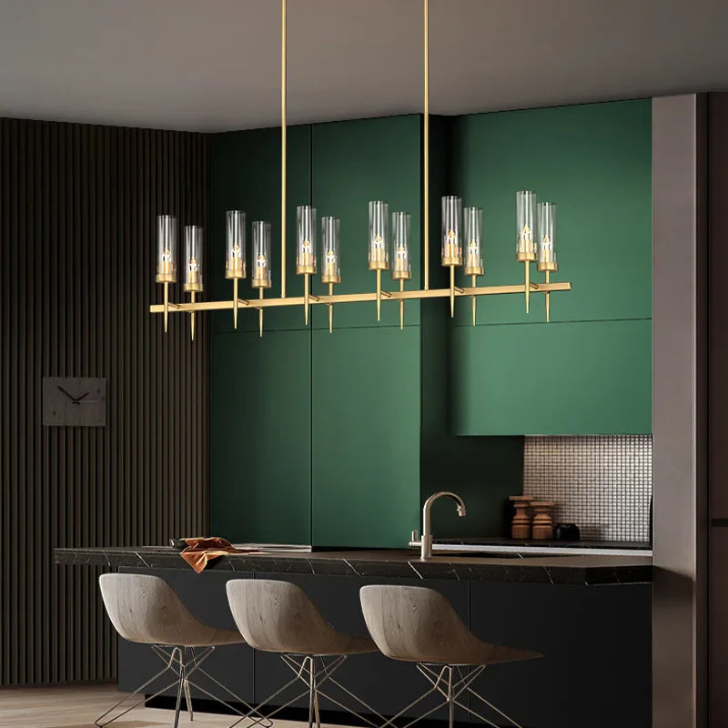 Afralia™ Modern LED Ceiling Chandelier Pendant Light for Home Dining Decor