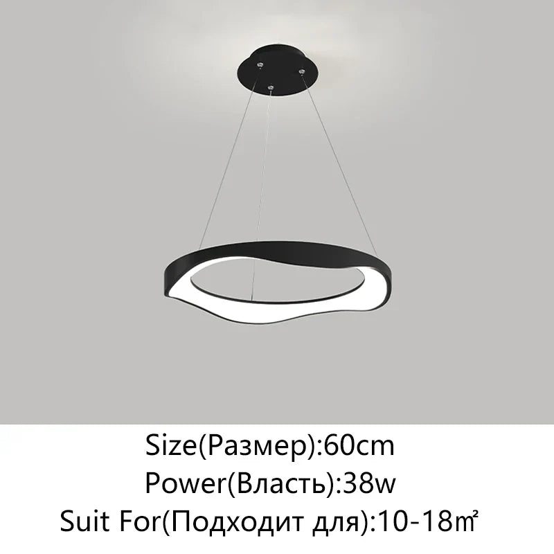 Afralia™ Minimalist LED Pendant Lamp for Living Room, Bedroom, and Restaurant
