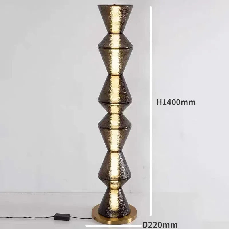Afralia™ Nordic Glass Floor Lamp for Living Room, Study, Bedroom - LED Table Lamp