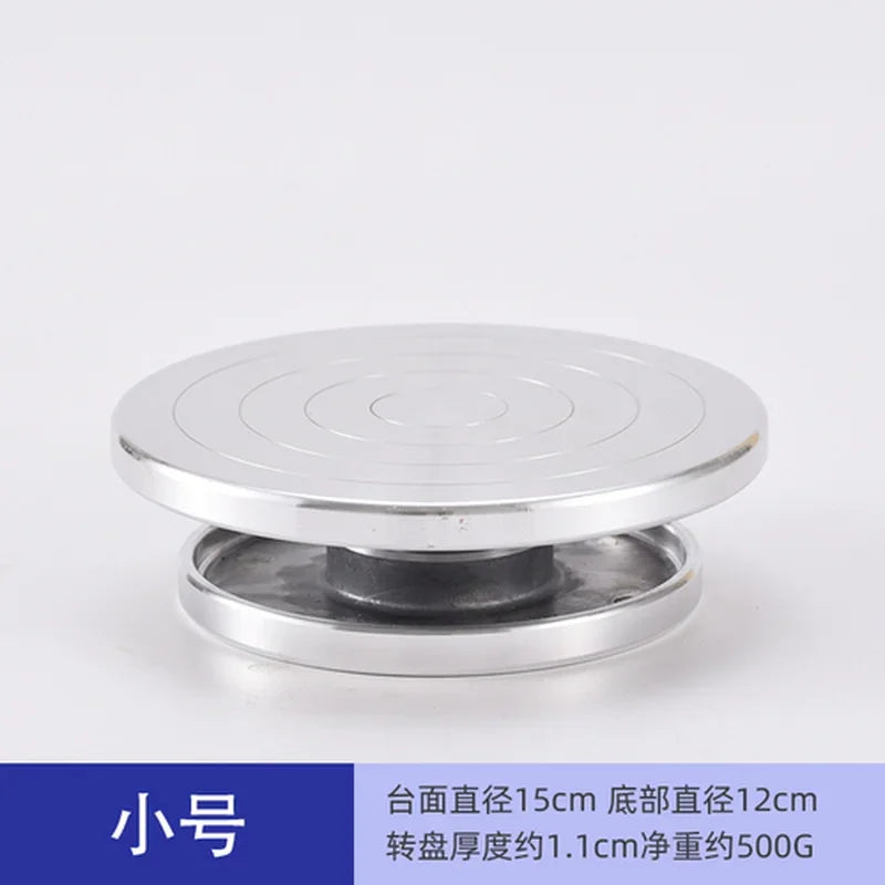 Afralia™ Aluminum Alloy Turntable for Clay Sculpture Platform Pottery Wheel Rotation
