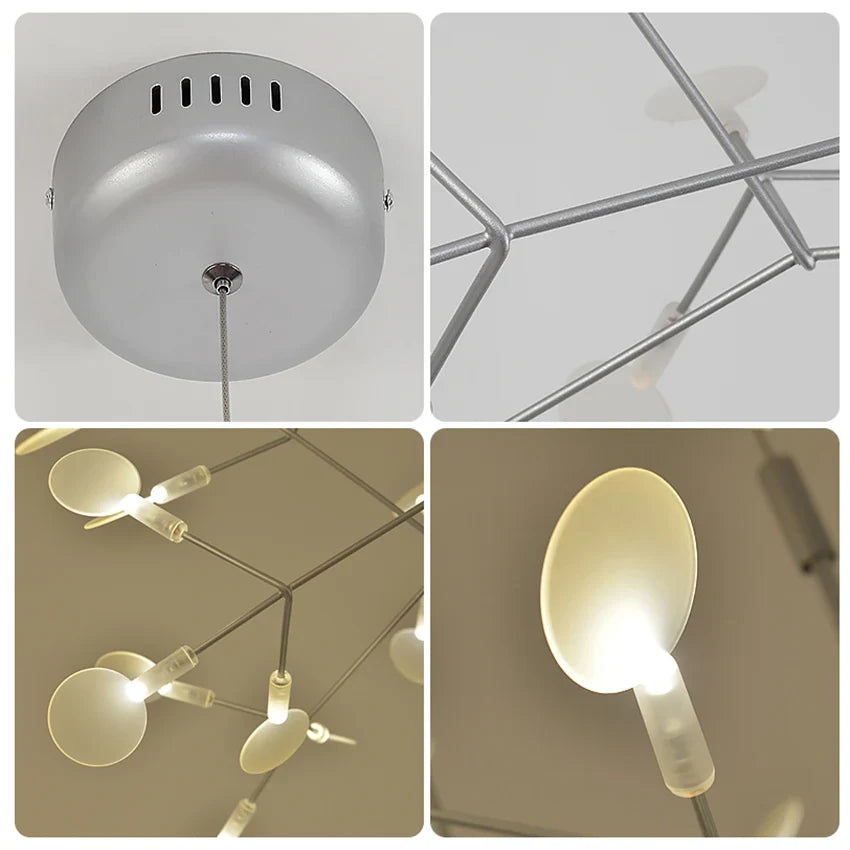 Afralia™ Luxe Chandelier: Modern Nordic Ceiling Light for Living & Dining Room