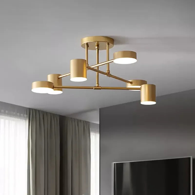 Afralia™ LED Ceiling Chandelier: Modern Light Fixture for Living Room, Bedroom, Hall - Indoor Home Decor