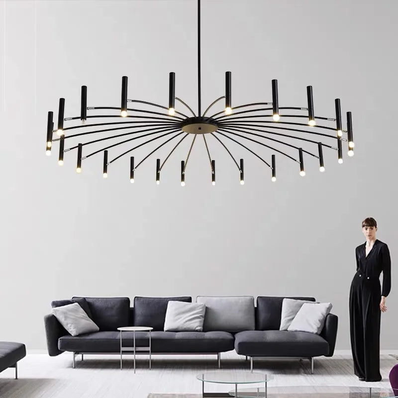 Afralia™ Modern LED Chandelier: Nordic Design Living Room Hanging Lamp for Home & Office