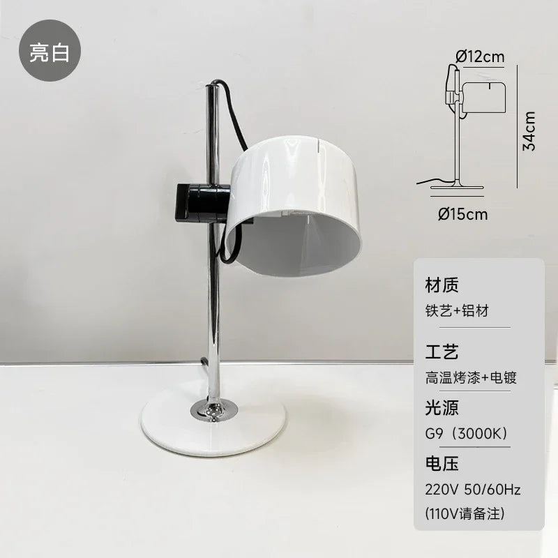 Afralia™ Chrome Coupe Table Lamp: Adjustable, Colorful, and Funky Bedroom Living Decor