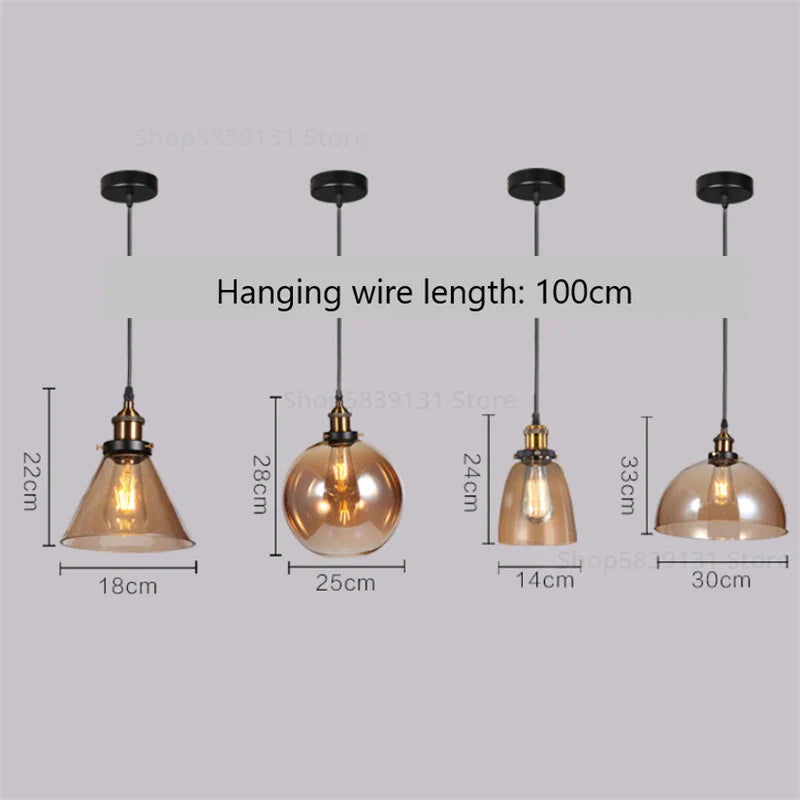 Afralia™ Nordic Glass Ball Pendant Lights for Modern Living Room LED Decor