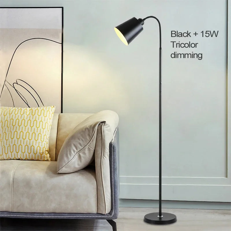 Afralia™ Nordic LED Floor Lamp for Home Decor and Lighting in Bedroom Living Room