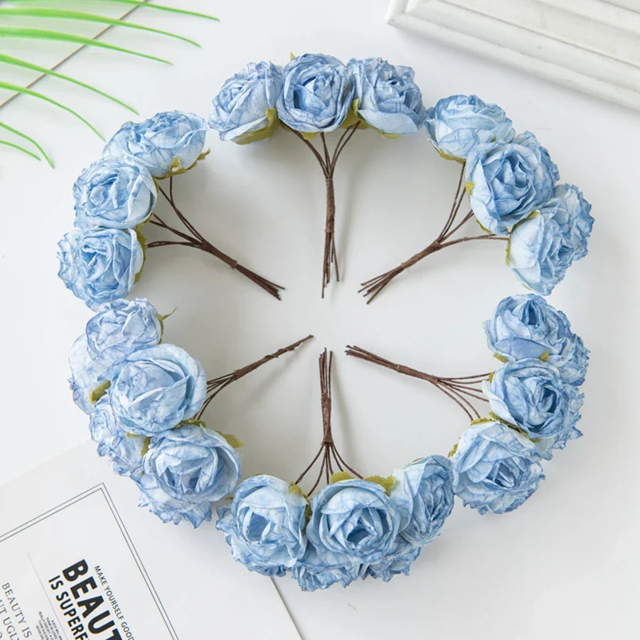 Afralia™ Silk Rose Flowers for DIY Christmas Wreaths & Home Decoration