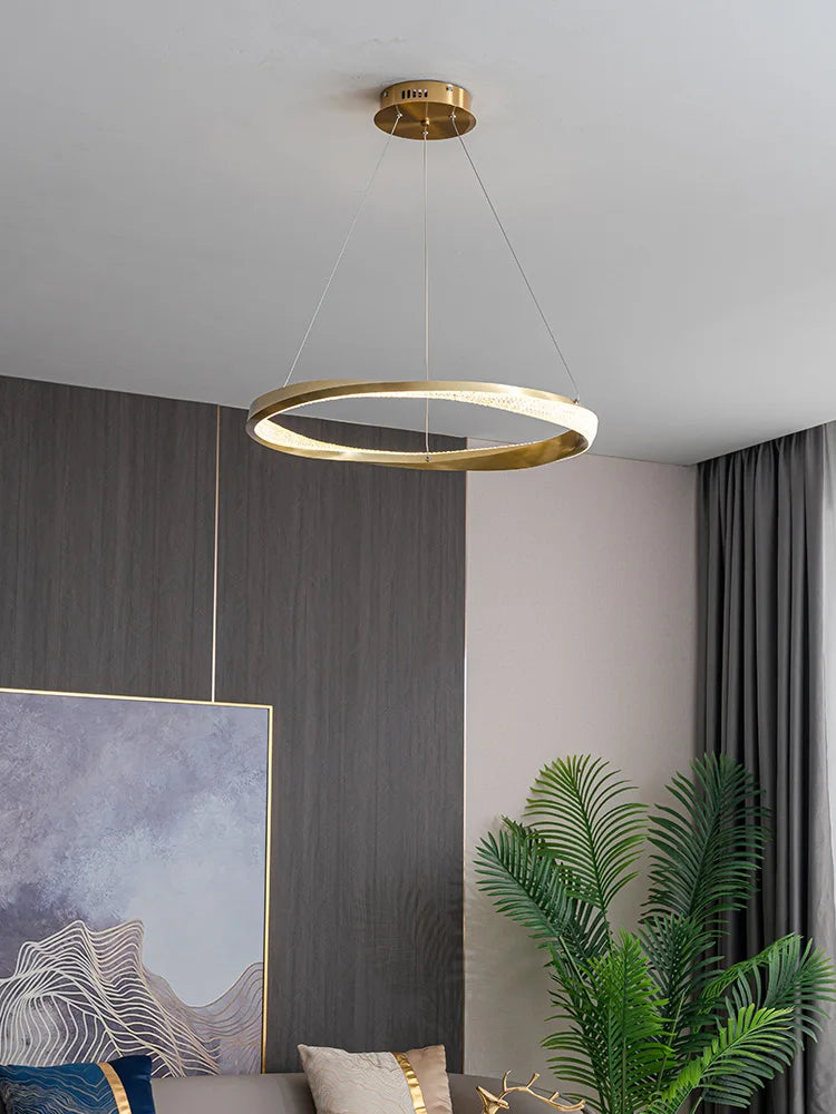 Afralia™ Modern Minimalist Circle Chandelier - Luxury Italian Ring Lamps