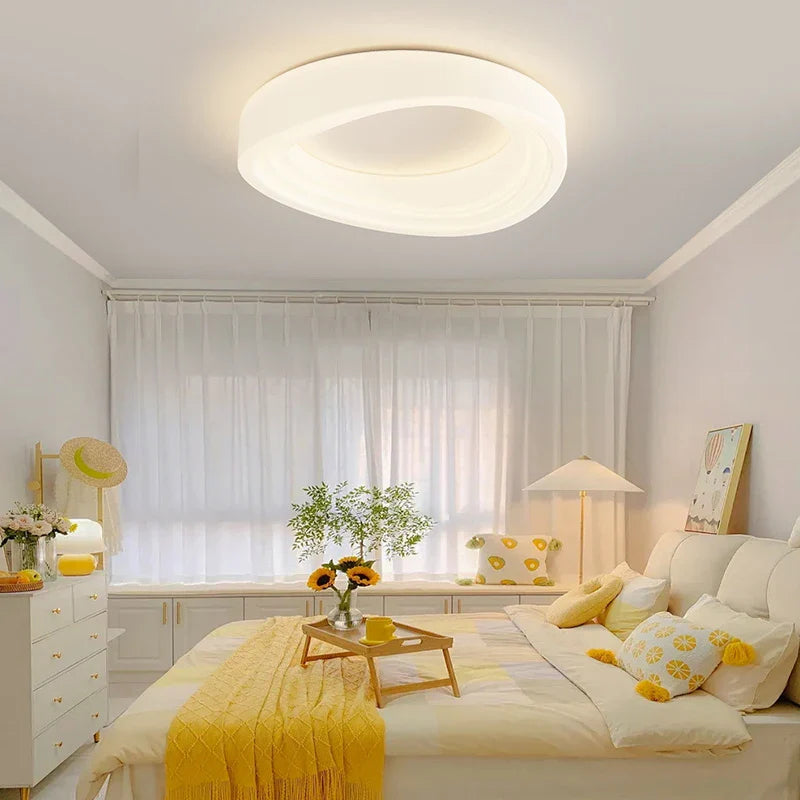 Afralia™ Cloud Cookie LED Chandeliers Modern Minimalist Children's Room Bedroom Lamp