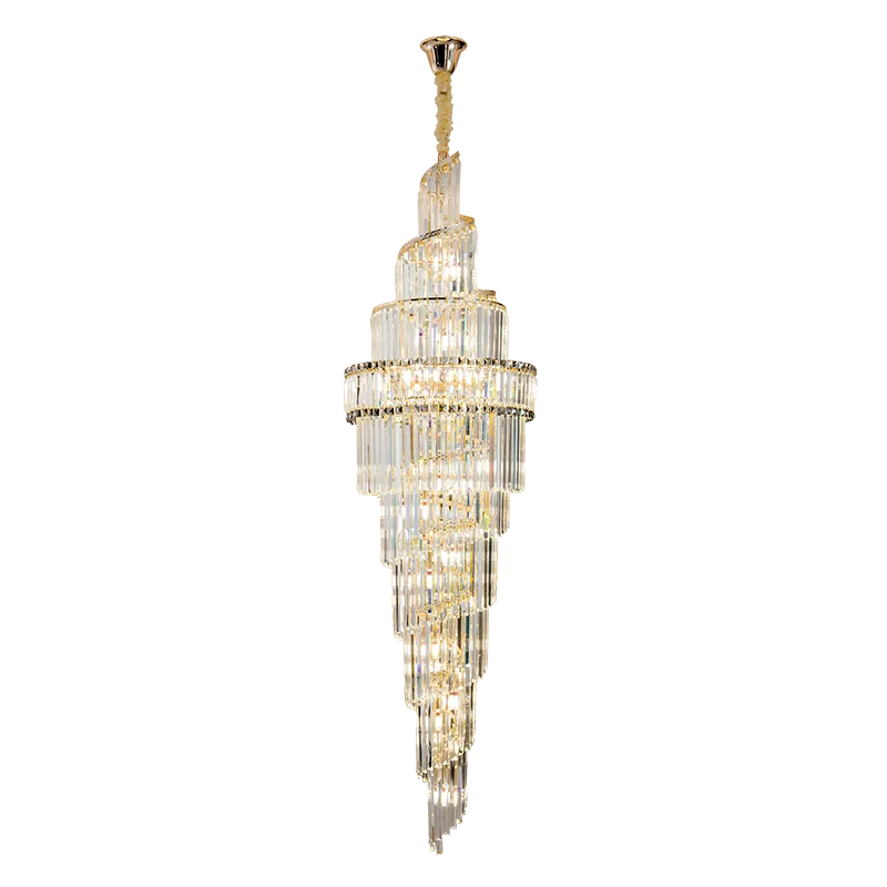 Afralia™ Crystal Hollow Chandelier LED Light for Modern Luxury Living Room Loft