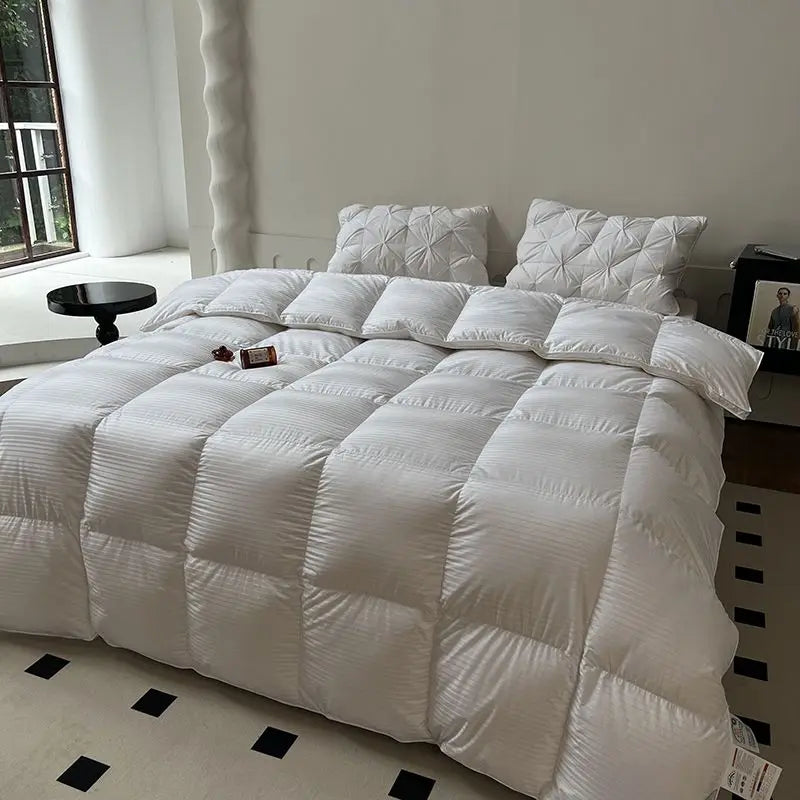 Afralia™ Luxe Goose Down Winter Duvet | Queen King Size Comforter Quilt Core