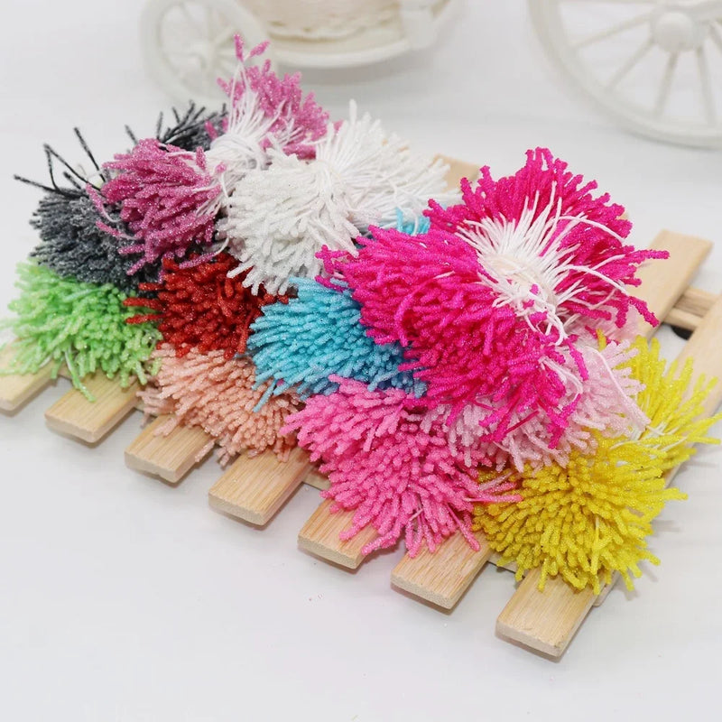 Afralia™ 200pc Mini Flower Stamen Pistil Wedding Decoration DIY Artificial Cards Flowers