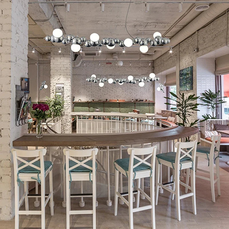 Afralia™ LED Caterpillar Chandelier: Stylish Long Pendant Lamp for Living Room, Restaurant, Hotel