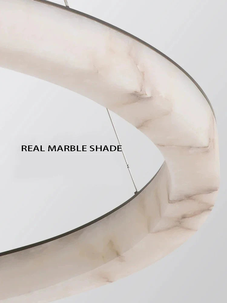 Afralia™ Marble Ceiling Chandelier | Modern Minimalist Round Lustres | Real Luxury Décor
