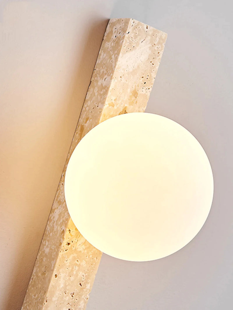 Afralia™ Cave Stone Wall Lamp for Staircase & Living Room - Yellow High-End Lighting