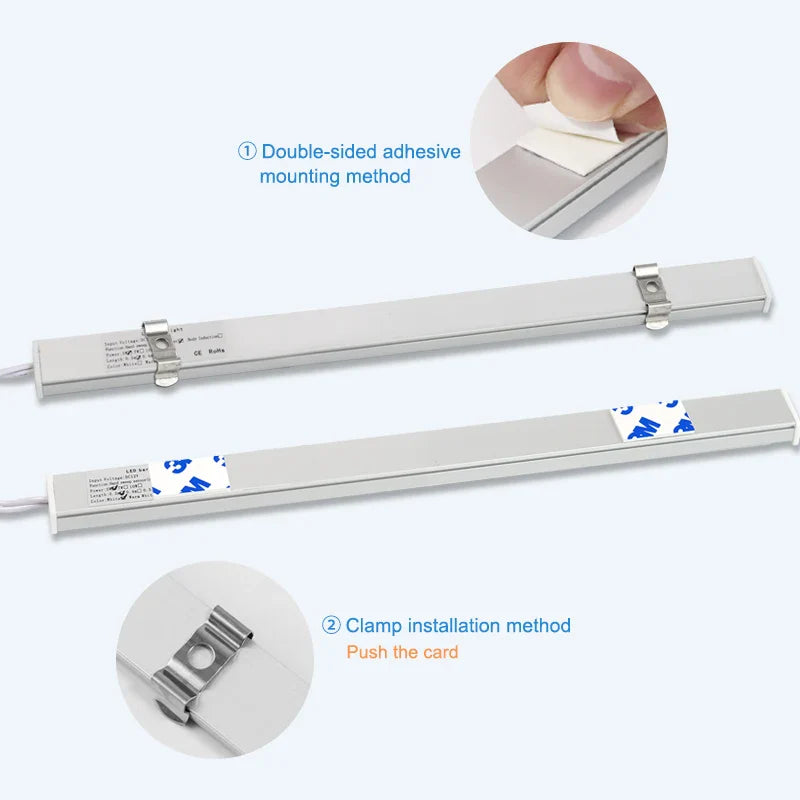 Afralia™ LED Under Cabinet Light Hand Sweep PIR Motion Sensor Wardrobe Lamp