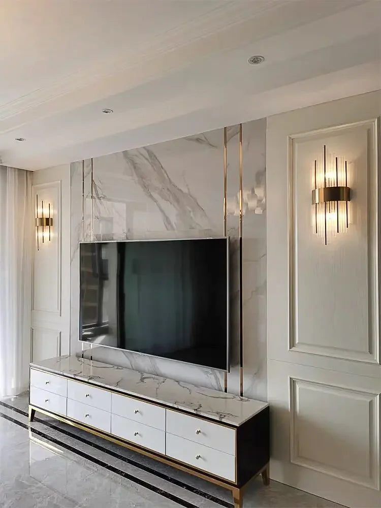 Afralia™ Crystal Wall Lamp: Modern Luxury Wireless Rechargeable Sconce Light for Bedroom & Living Room