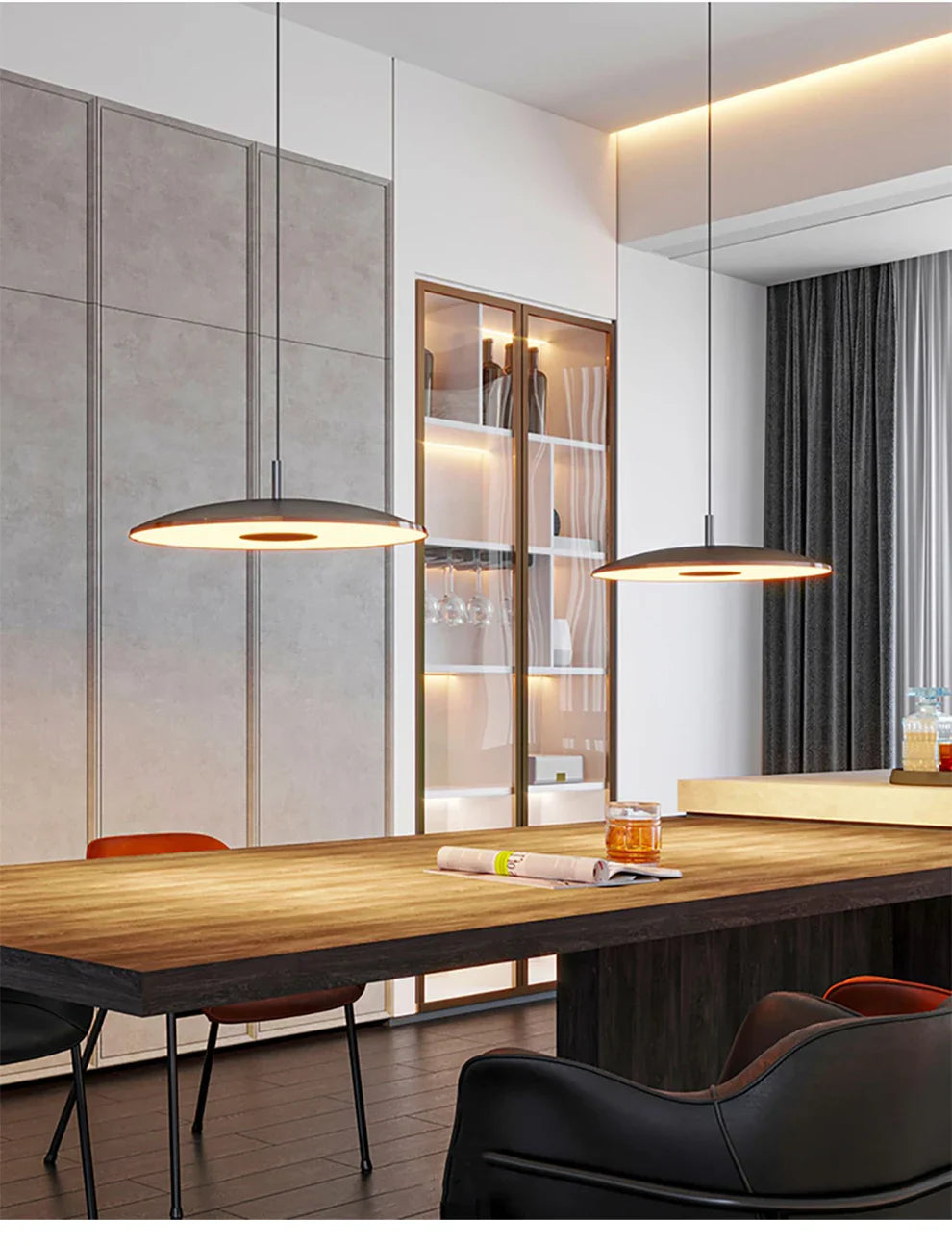 Afralia™ Modern UFO Saucer Pendant Lamp for Dining Room, Bedroom, Bar - Designer Art Piece