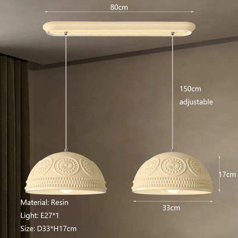 Afralia™ French Cream Style LED Chandelier for Restaurant Bar and Kitchen