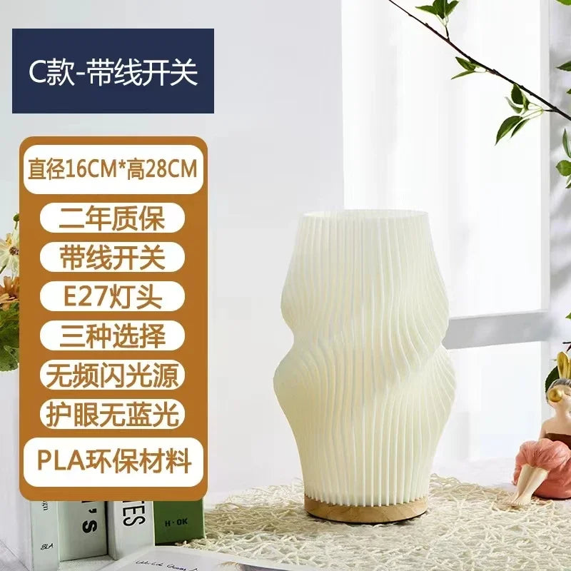 Afralia™ Nordic Girl Bedside Desk Light: USB Dimming Decorative Night Light