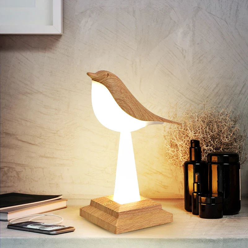 Afralia™ Bird Table Lamp Desk Light Touch Aromatherapy Night Light