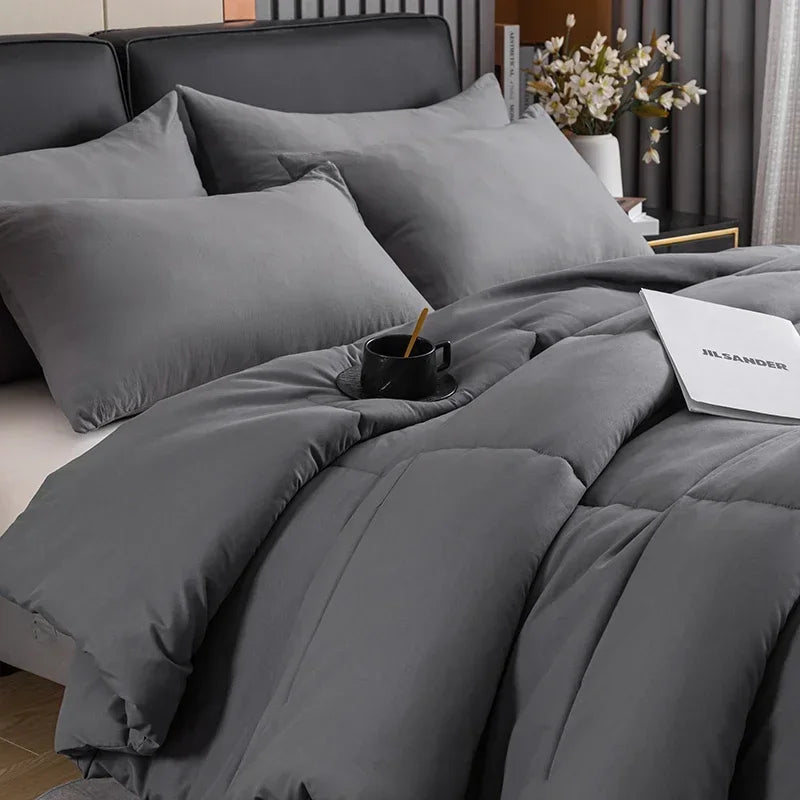 Afralia™ Cozy Spring Queen Duvet Set - Soft & Breathable Quilted Comforter & Pillowcase