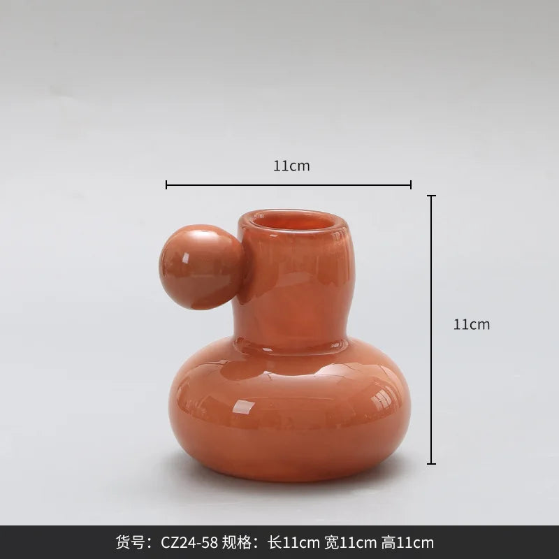 Afralia™ Cute Glass Ball Candle Holder Home Decor Aromatherapy Candelabrum