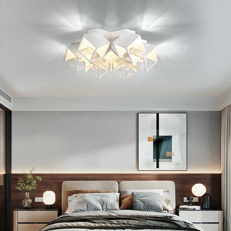 Afralia™ Nordic LED Ceiling Chandeliers Gypsophila Pendant Lights for Modern Home Décor
