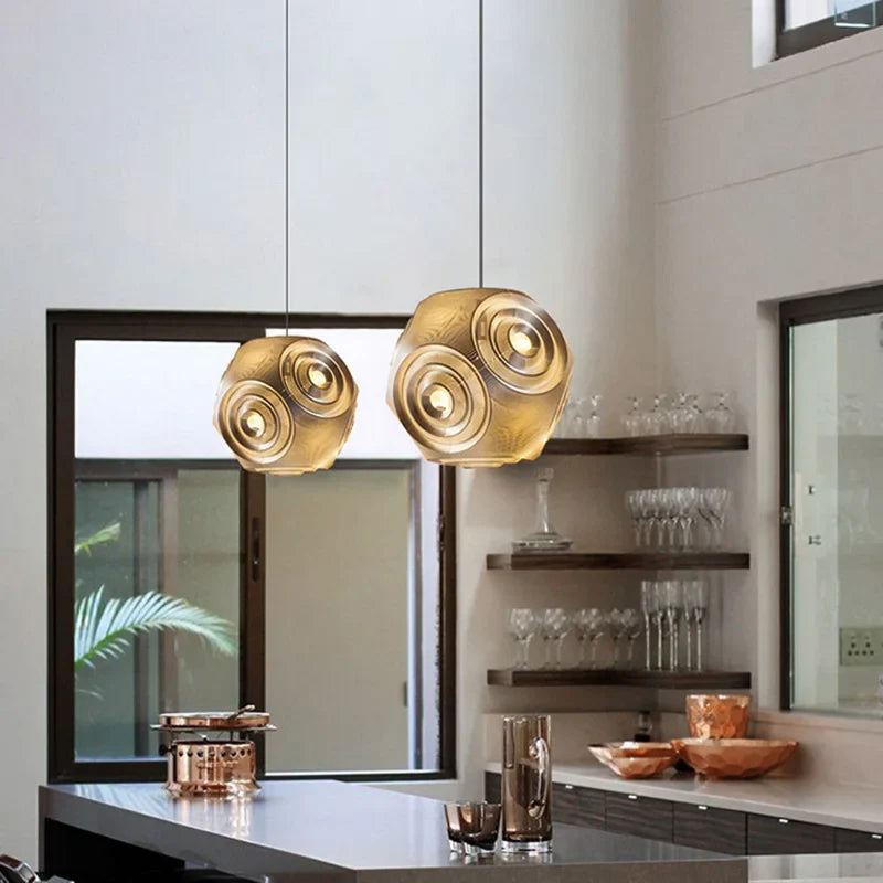 Afralia™ Modern LED Chandelier Nordic Style Indoor Lighting Fixtures for Dinning Table