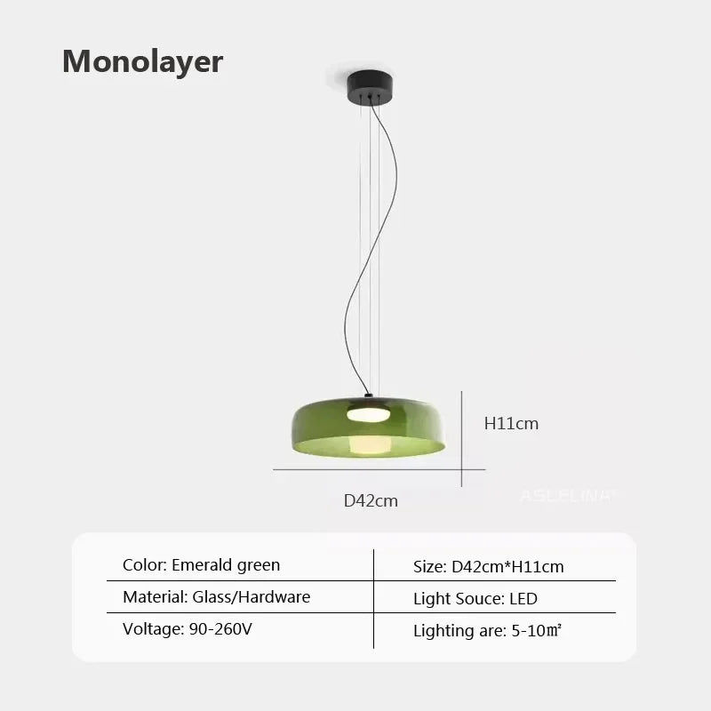 Afralia™ Nordic Glass LED Pendant Lights for Home Decor and Lighting