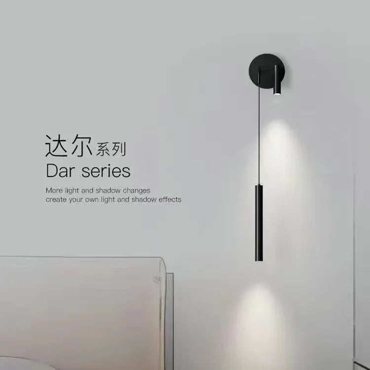 Afralia™ Modern LED Wall Light for Headboards & Background, Nordic Style Living Room Decoration