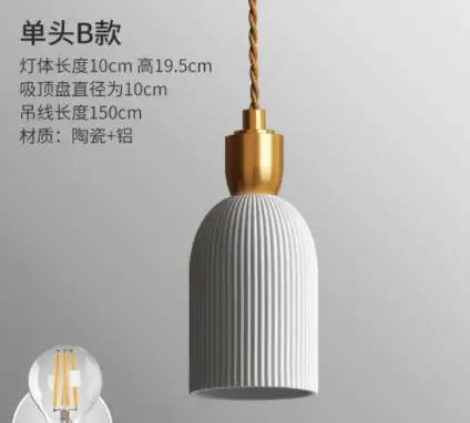Afralia™ Blue Glass Pendant Light for Bedroom Dinning Living Room