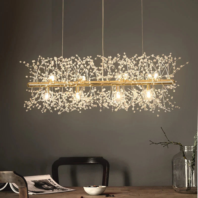 Afralia™ Dandelion Led Ceiling Chandelier for Home Decor Lighting Fixture