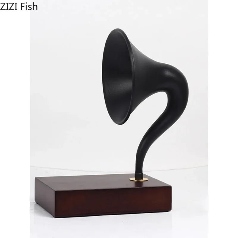 Afralia™ Phonograph Horn Model Desk Ornament - Modern Music Equipment Crafted for Aesthetics